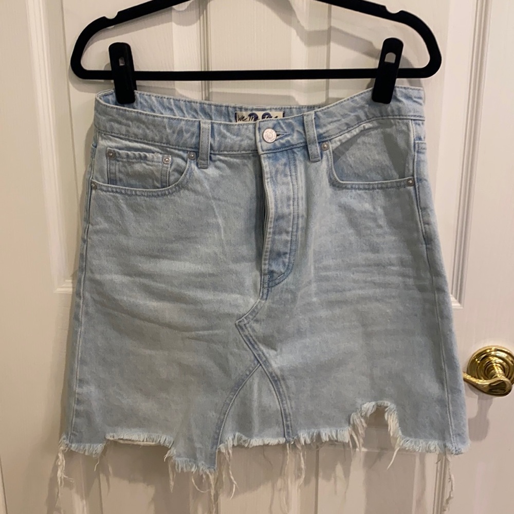 Free people denim skirt